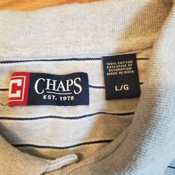 Chaps men's striped polo - Picture 3 of 6